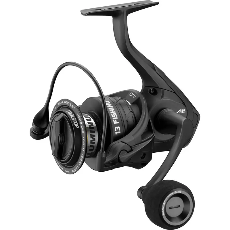 13 Fishing Al13-5.2-4.0 Spinning Reel – Lightweight Aluminum Body, 5.2:1 Retrieve, 4.0Kg Drag 1