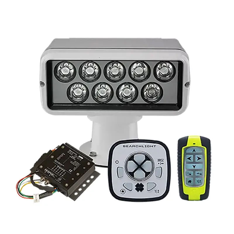 Acr Rcl-100 Led White Searchlight System With Wired Pad, Master Controller, And Wireless Remote 1