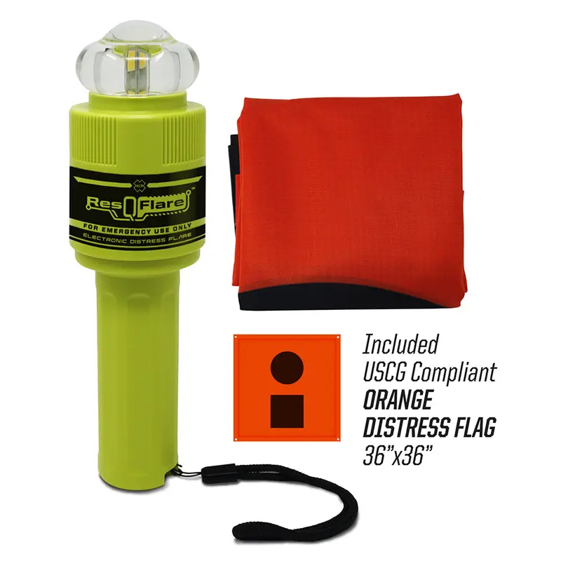 Acr Resqflare Electronic Distress Flare With Daylight-Visible Signal & Flag 3966 1