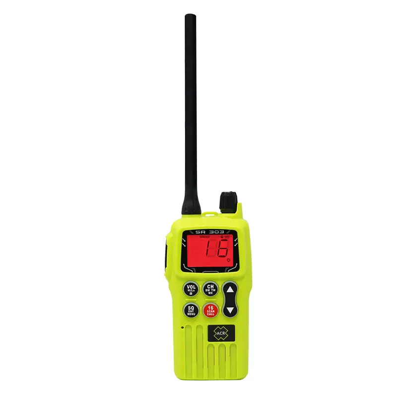 Acr Sr303 Gmdss-Compliant Vhf Emergency Survival Radio – Multi-Channel, Fcc/Med Certified, With Replaceable Li-Ion Battery [4586] 1