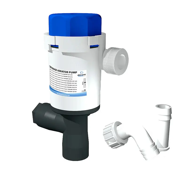 Albin Group 12V Twinport Aerator Pump – 500 Gph 1