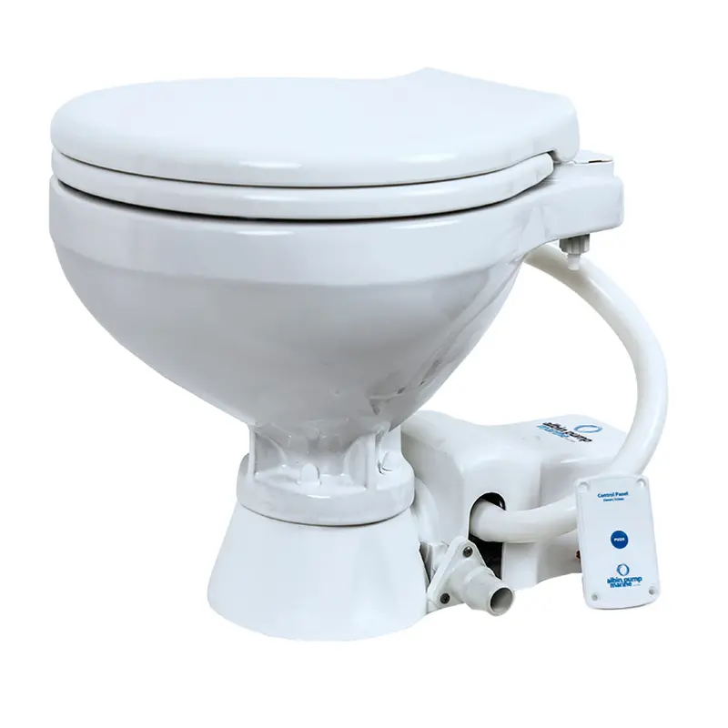 Albin Group Compact Electric Marine Toilet — Evo Series, 12V Dc, Model 07-02-004 1