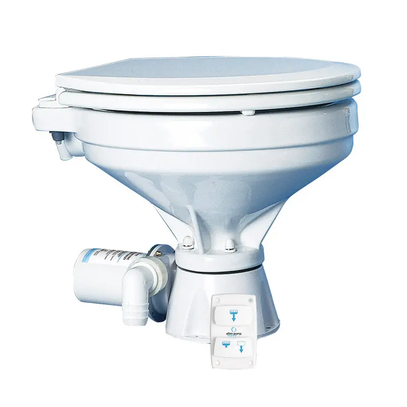 Albin Group Silent Electric Marine Toilet — Comfort-Optimized, 12V Dc, Model 07-03-012 1