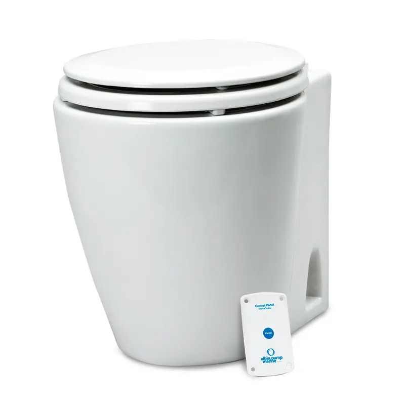 Albin Group Standard 12V Electric Marine Toilet – Compact Onboard Waste System 1