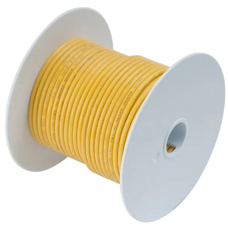 Ancor 10 Awg Yellow Tinned Copper Wire – 100 Ft Marine Electrical Roll, #109010 1