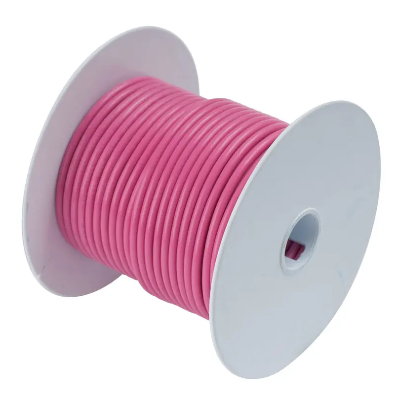 Ancor 100-Foot Spool Of Tinned Copper Speaker Wire – 14 Awg, Pink Jacket [104610] 1