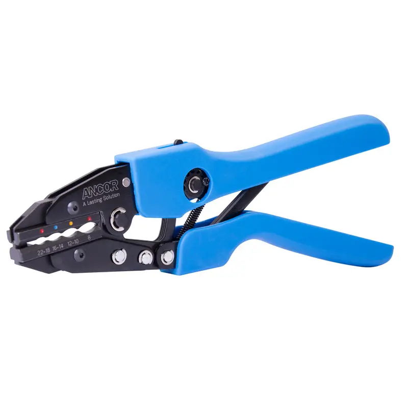 Ancor Single Ratchet Crimping Tool For 22–8 Awg Heatshrink, Vinyl, And Nylon Insulated Terminals (Model 703010) 1