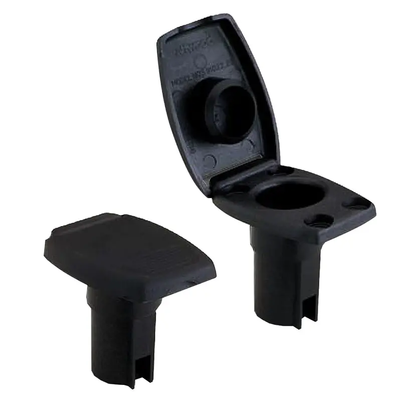 Attwood Black Oval Light Base For Angled Pole Mounting – 2-Pin Design [91022-7] 1