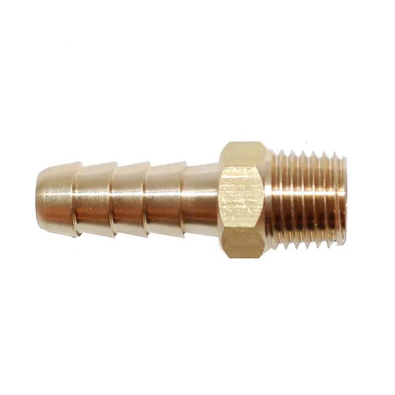 Attwood Brass Fuel Hose Fitting – 1/4-Inch Npt To 5/16-Inch Barb 1