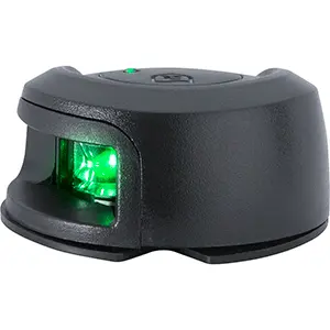 Attwood Lightarmor Starboard Navigation Light – Black Composite, Green Lens, 2-Nm Visibility 1