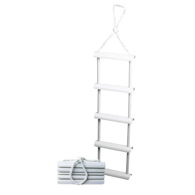 Attwood Marine Rope Ladder – Durable 4-Step Fiberglass-Rung Design [11865-4] 1