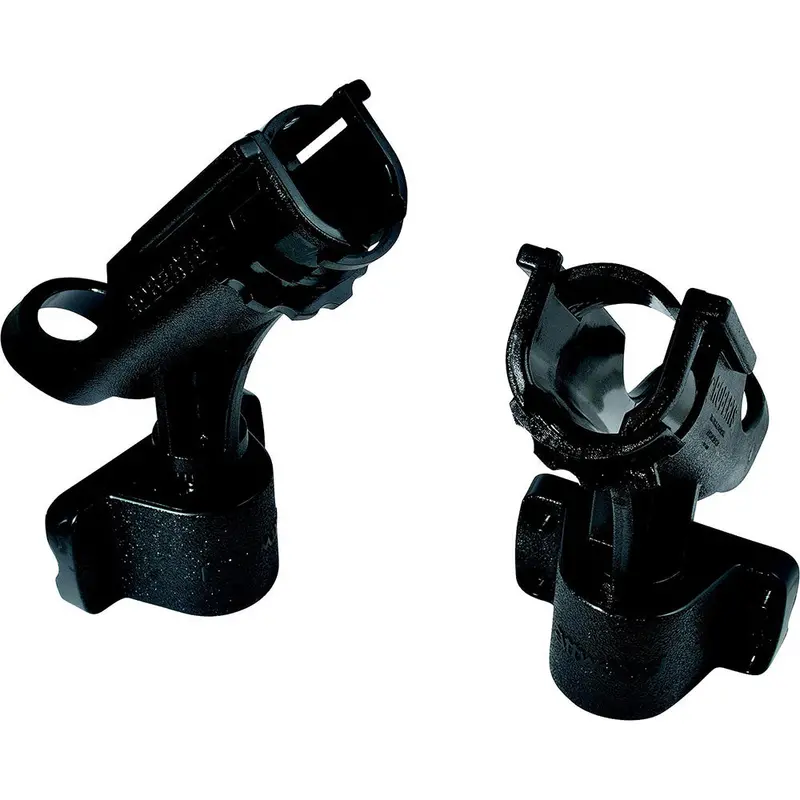 Attwood Non-Adjustable Dual Rod Holder Set – Two-Piece Stainless Assembly 1