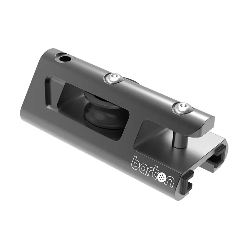 Barton 32Mm Genoa Car Track End Stop With Becket – Black Anodized Aluminum [32221Gtb] 1