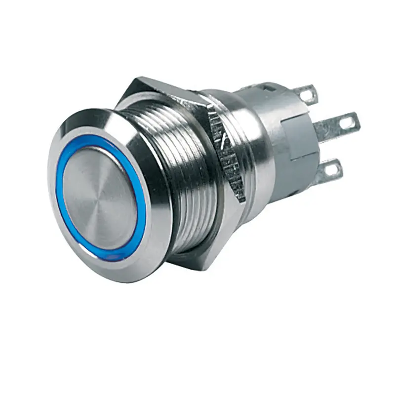 Bep 12V Momentary Push-Button Switch – Blue Led Indicator 1