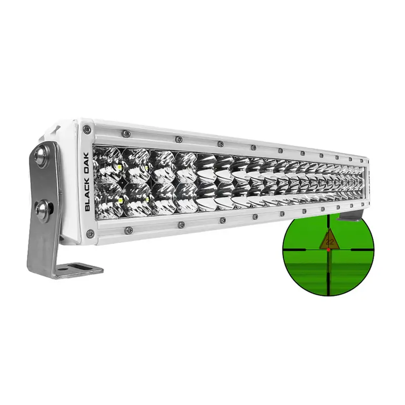 Black Oak 20Mir-850 20-Inch Infrared Double-Row Light Bar – 850Nm, White Housing, Pro Series 3.0 1