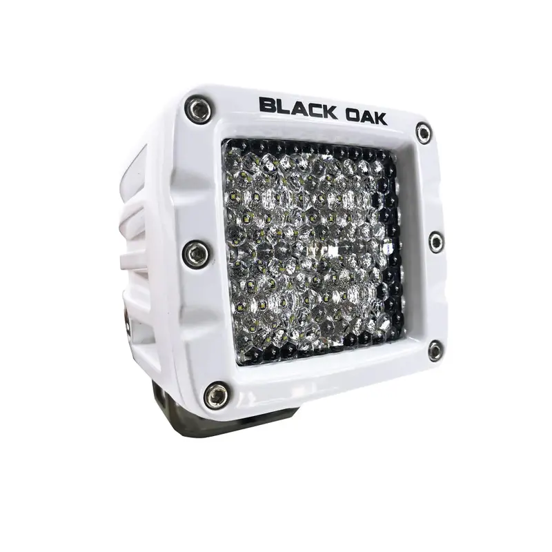 Black Oak 2Dm-Pod10Cr 2-Inch Marine Led Pod Light – Diffused Optics, White Housing, Pro Series 3.0 1