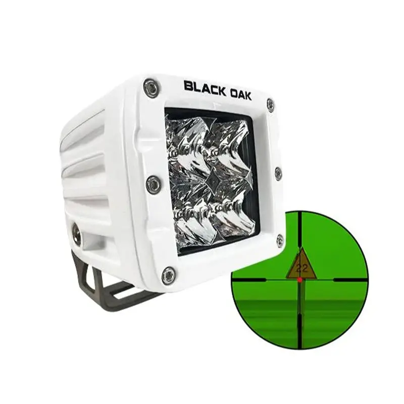 Black Oak 2Mir-Pod850 Pro Series 3.0 2-Inch 850Nm Ir Marine Pod Light – Flood Optics, White Housing 1