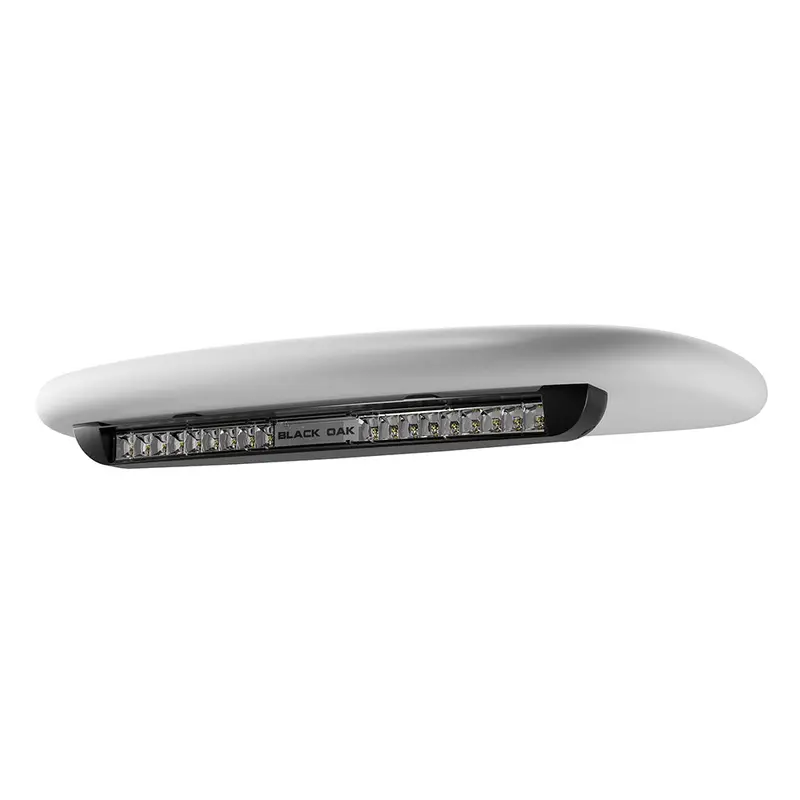 Black Oak Low-Profile Undermount Marine Bar – Flood Lighting, Black Finish 1