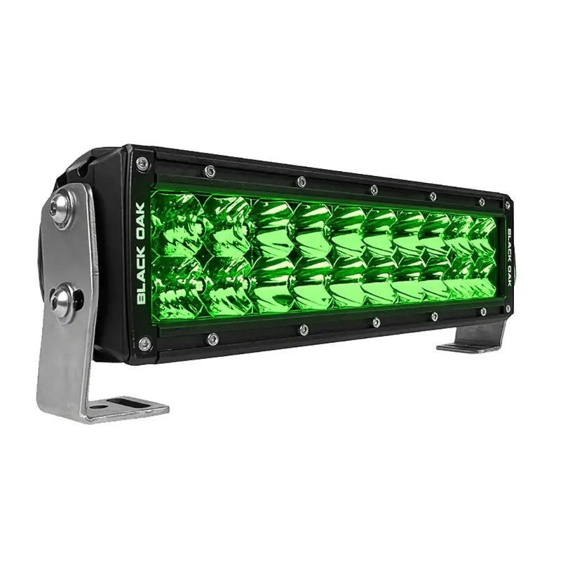 Black Oak Pro Series 3.0 10-Inch Green Led Hog Hunting Light Bar – Combo Beam, Black Housing (10G-D3Os) 1