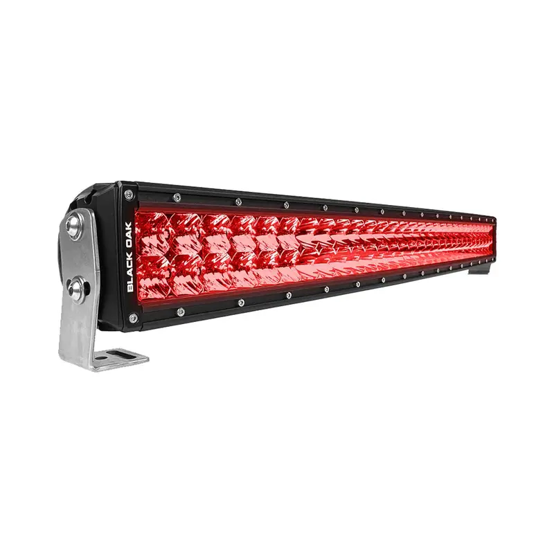 Black Oak Pro Series 3.0 30" Curved Double-Row Red Hunting Led Light Bar – Combo Optics, Black Housing 1