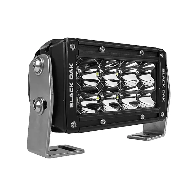 Black Oak Pro Series 3.0 4" Double-Row Led Light Bar – Spot Beam, Black Housing (4S-D5Os) 1