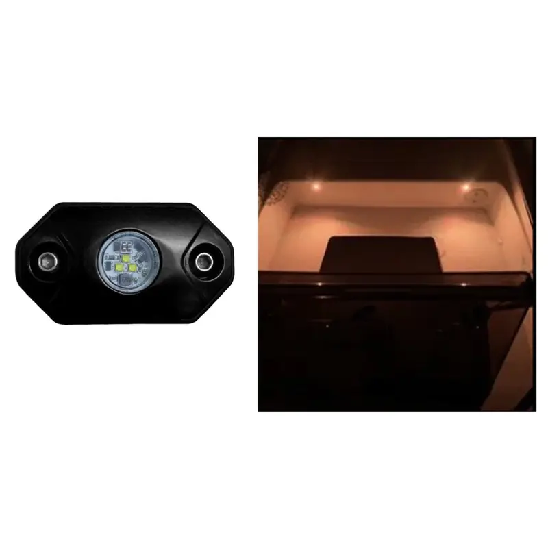 Black Oak Rl-A Amber Rock Accent Light With Black Housing 1
