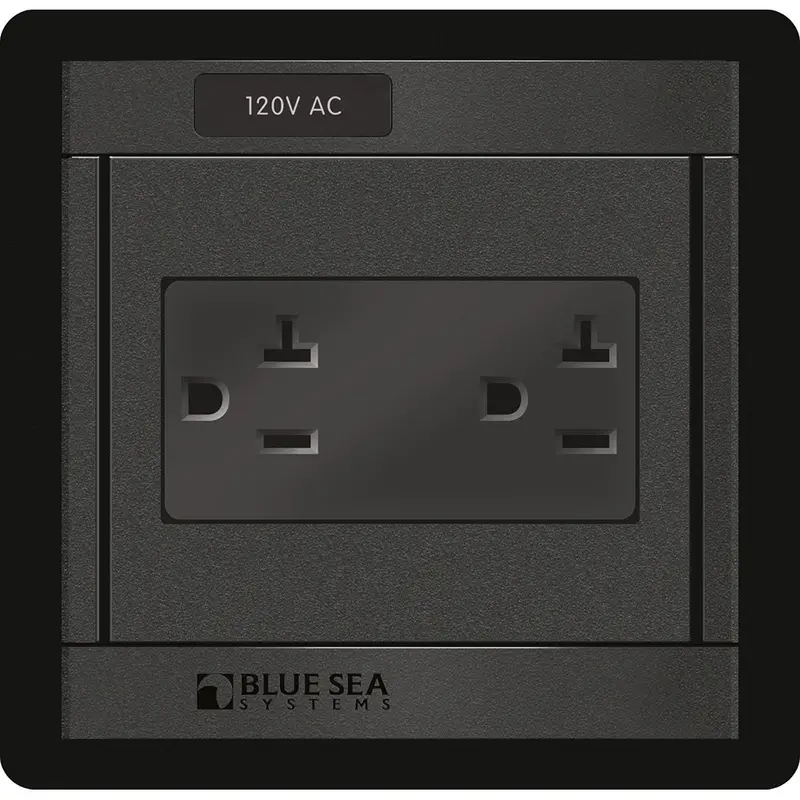 Blue Sea Systems 120V Ac Dual-Outlet 360° Panel – Model 1479 1