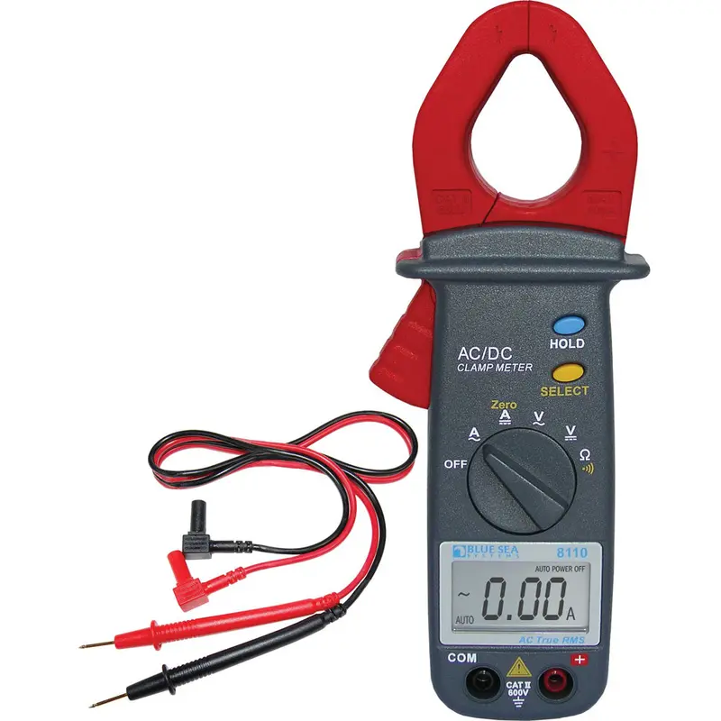 Blue Sea Systems 8110 Compact Clamp Multimeter For Marine Use 1