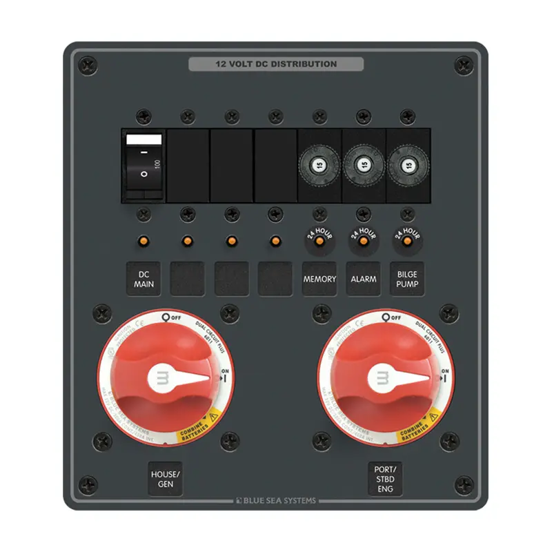 Blue Sea Systems 8689 M-Series Dual-Circuit Plus Switch — Compatible With 6011 Series 1