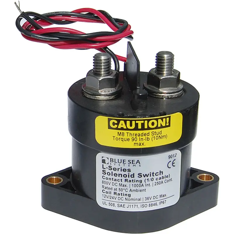 Blue Sea Systems 9012 High-Current Solenoid Switch — 12–24Vdc, 250A Continuous 1