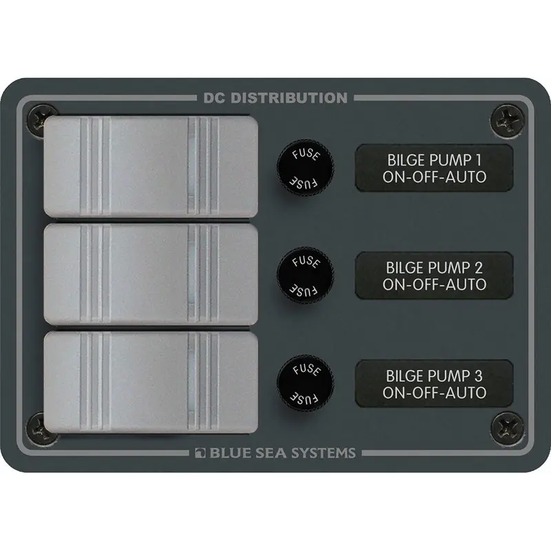 Blue Sea Systems Contura 3 Bilge Pump Control Panel – 8665 Model 1