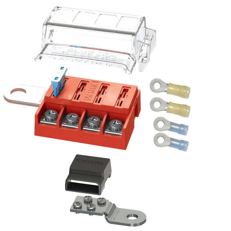 Blue Sea Systems St-Blade Fuse Block Kit With Battery Terminal Mount (Model 5024) 1