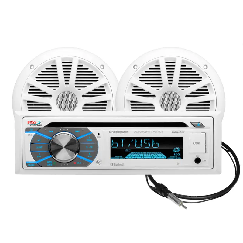 Boss Audio Mck508Wb.6 – 6.5" Marine Stereo Speaker Kit In White 1