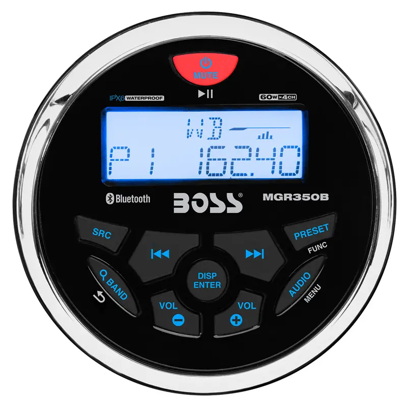 Boss Audio Mgr350B Am/Fm/Bluetooth/Usb Marine Stereo – Waterproof Design [Mgr350B] 1