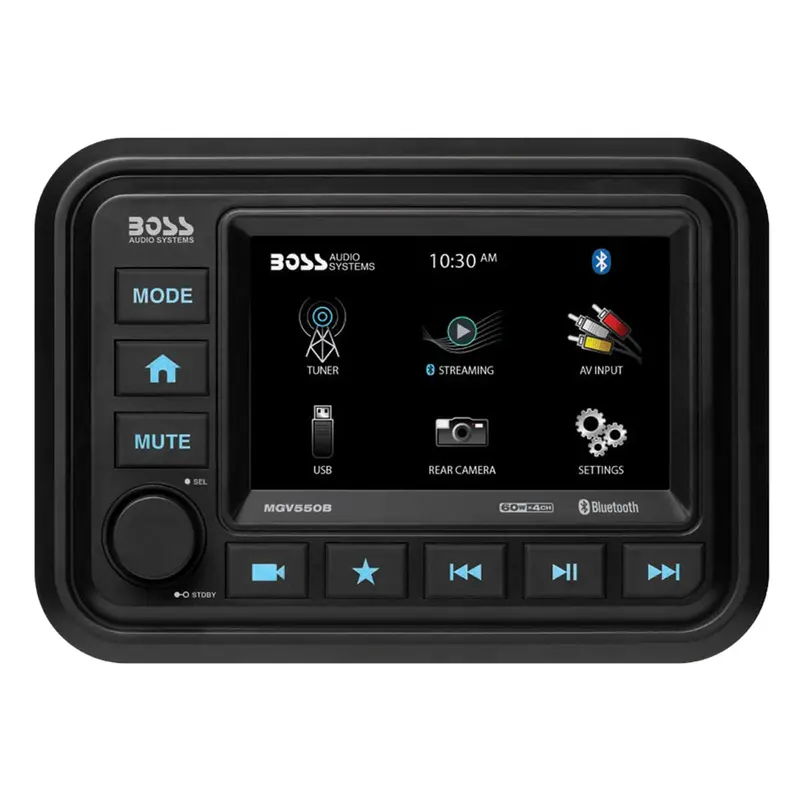 Boss Audio Mgv550B Marine Stereo – Am/Fm, Bluetooth, Rear Camera Input 1