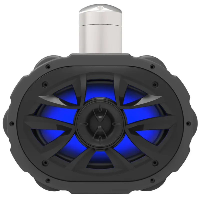 Boss Audio Mrwt69Rgb 6" X 9" Rgb Illuminated Wake Tower Speaker – Black Housing With Color-Changing Leds 1