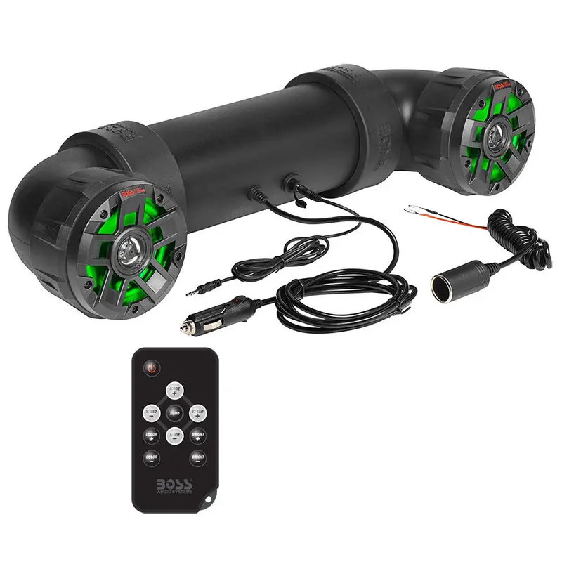 Boss Audio Utv4Brgb All-Terrain Amplified Sound System With 4-Inch Marine Speakers And Rgb-Enhanced 1-Inch Black Tweeters 1