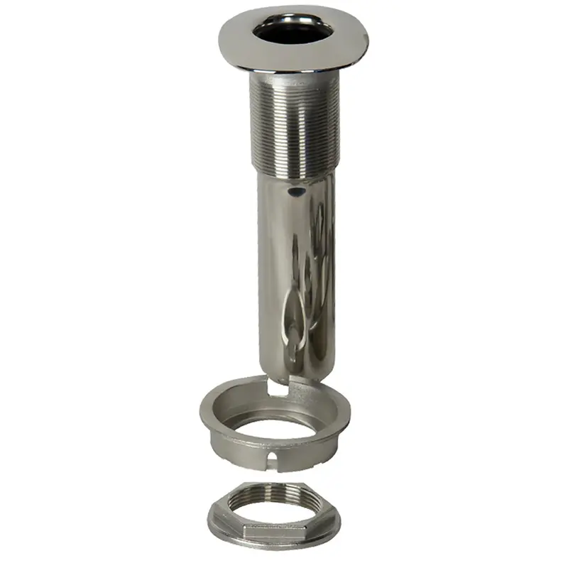 C.E. Smith 80 Series 0° Screwless Flush-Mount Rod Holder – Stainless Steel With Cast Base & Black Liner (Model 53686C) 1