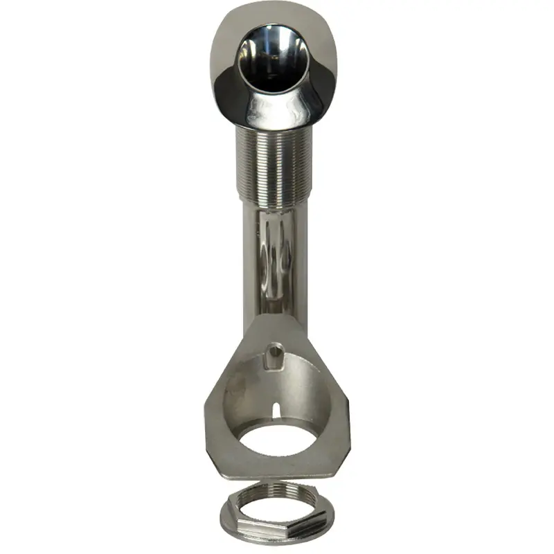 C.E. Smith 80 Series 30° Screwless Flush-Mount Rod Holder – Stainless Steel With Cast Base & Black Liner (Model 53688C) 1