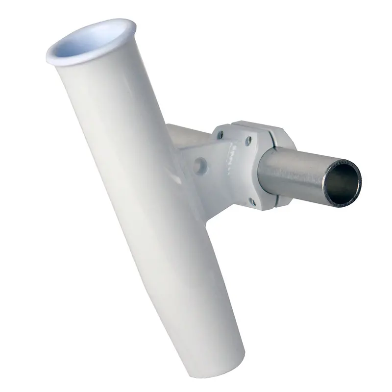 C.E. Smith Horizontal Clamp-On Rod Holder – 1.66" Od, White Powder-Coated Aluminum 1