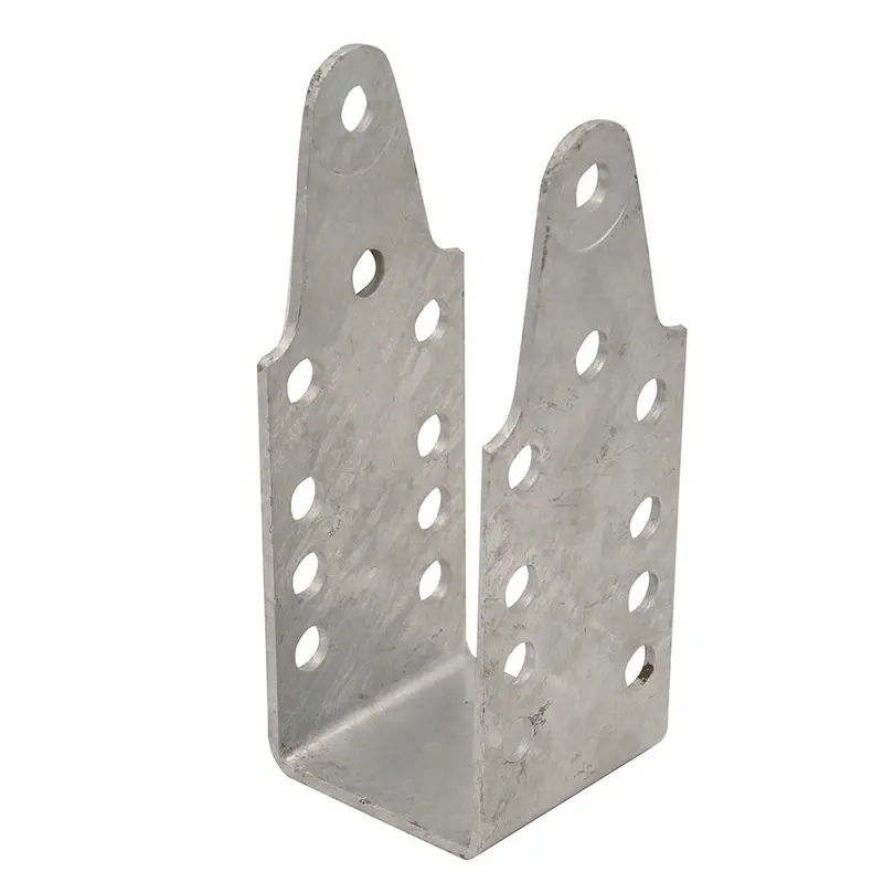 C.E. Smith Short Bent Channel Upright Bracket – 9" Galvanized Support For Strap Bunks (250-021786-10Ez) 1