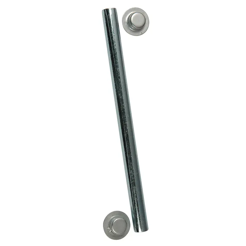 C.E. Smith Zinc-Coated Roller Shaft: 1/2" Diameter × 5-1/4", With Cap Nuts (10700A) 1