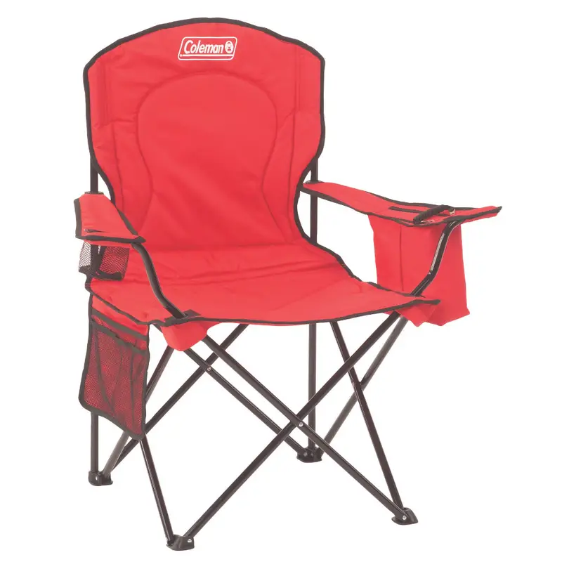 Coleman 2000035686 Quad Folding Camp Chair – Vibrant Red 1