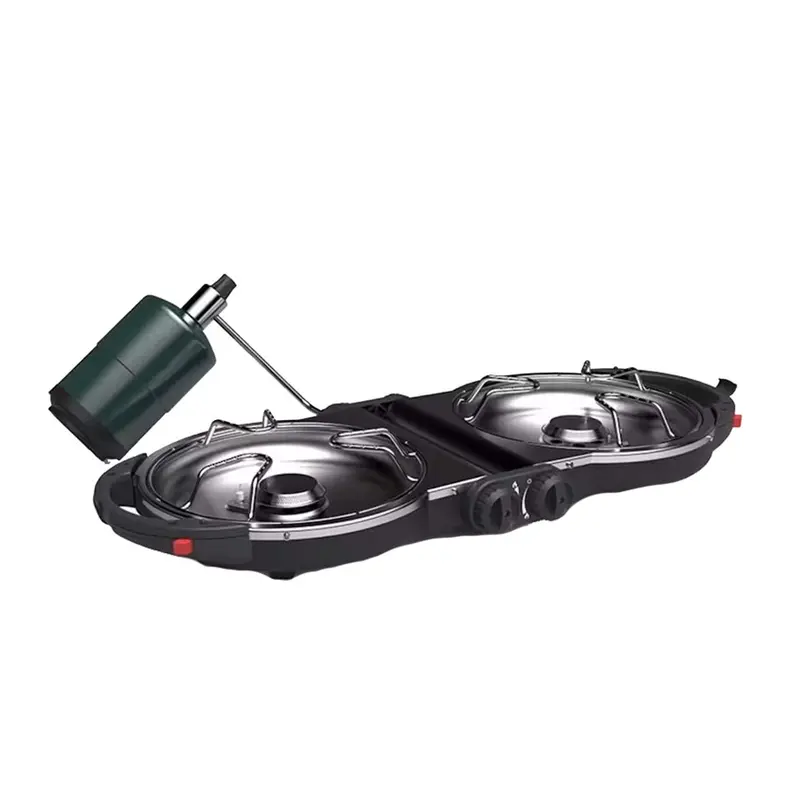 Coleman Fold N Go Propane Camping Stove – Black Lightweight Dual-Burner Cooktop (Model 2157592) 1