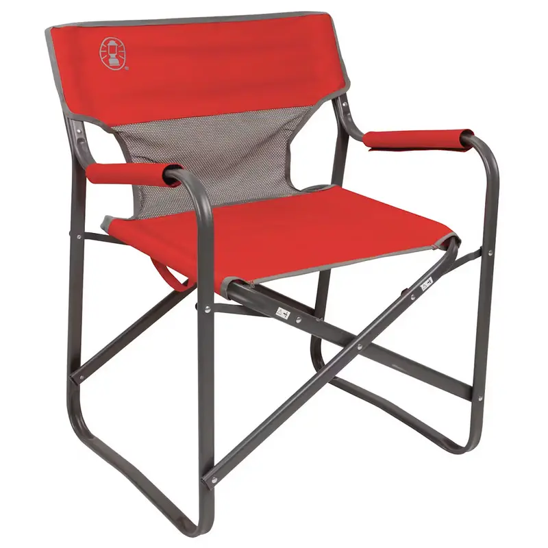 Coleman Outpost Breeze Red Folding Deck Chair (Model 2000019421) 1