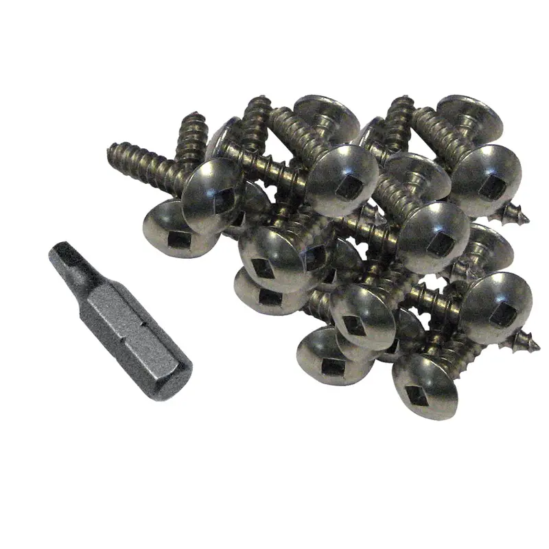 Dock Edge De1006F 100-Pack 1-Inch Stainless Steel Profile Fasteners 1