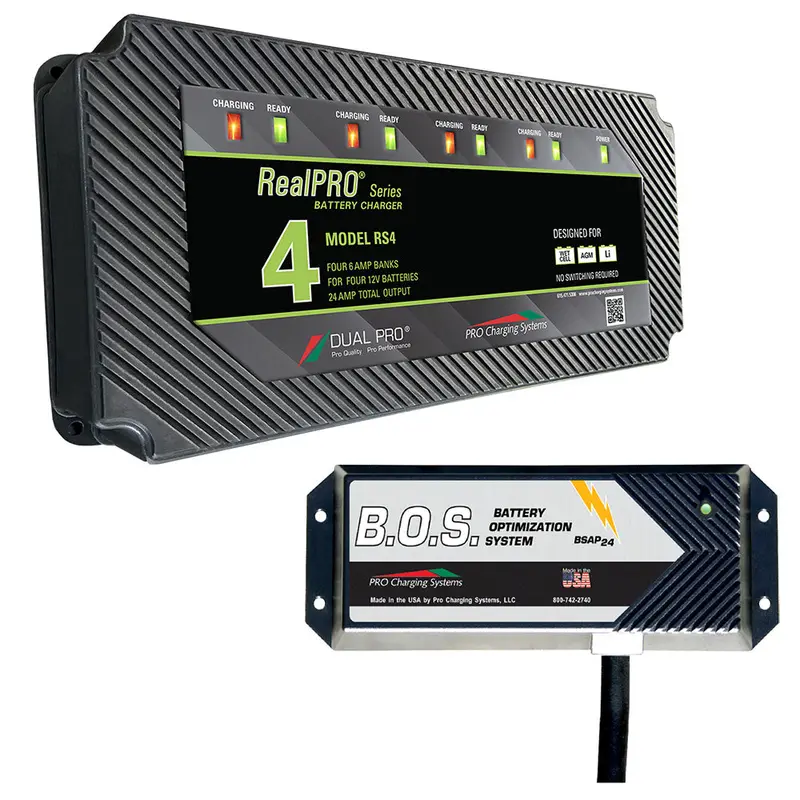 Dual Pro Rs4 Quad-Bank 12V Ripple-Suppressed Charger With Triple-Bank Optimization [Rs4/Bos12V3] 1