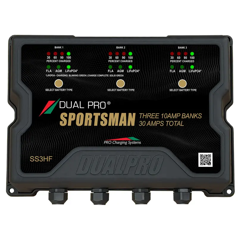 Dual Pro Sportsman Hf 30A 3-Bank Marine Battery Charger – Ss3Hf 1
