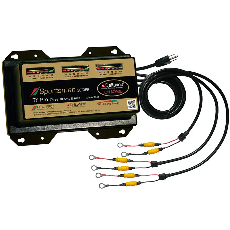 Dual Pro Sportsman Series 30A Multi-Bank Battery Charger – 12V To 36V Compatible 1