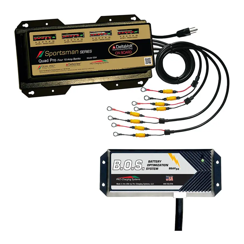 Dual Pro Ss4 Quad-Bank 12V Silent-Mode Smart Charger With Dual-Bank Optimization [Ss4/Bos12V2] 1